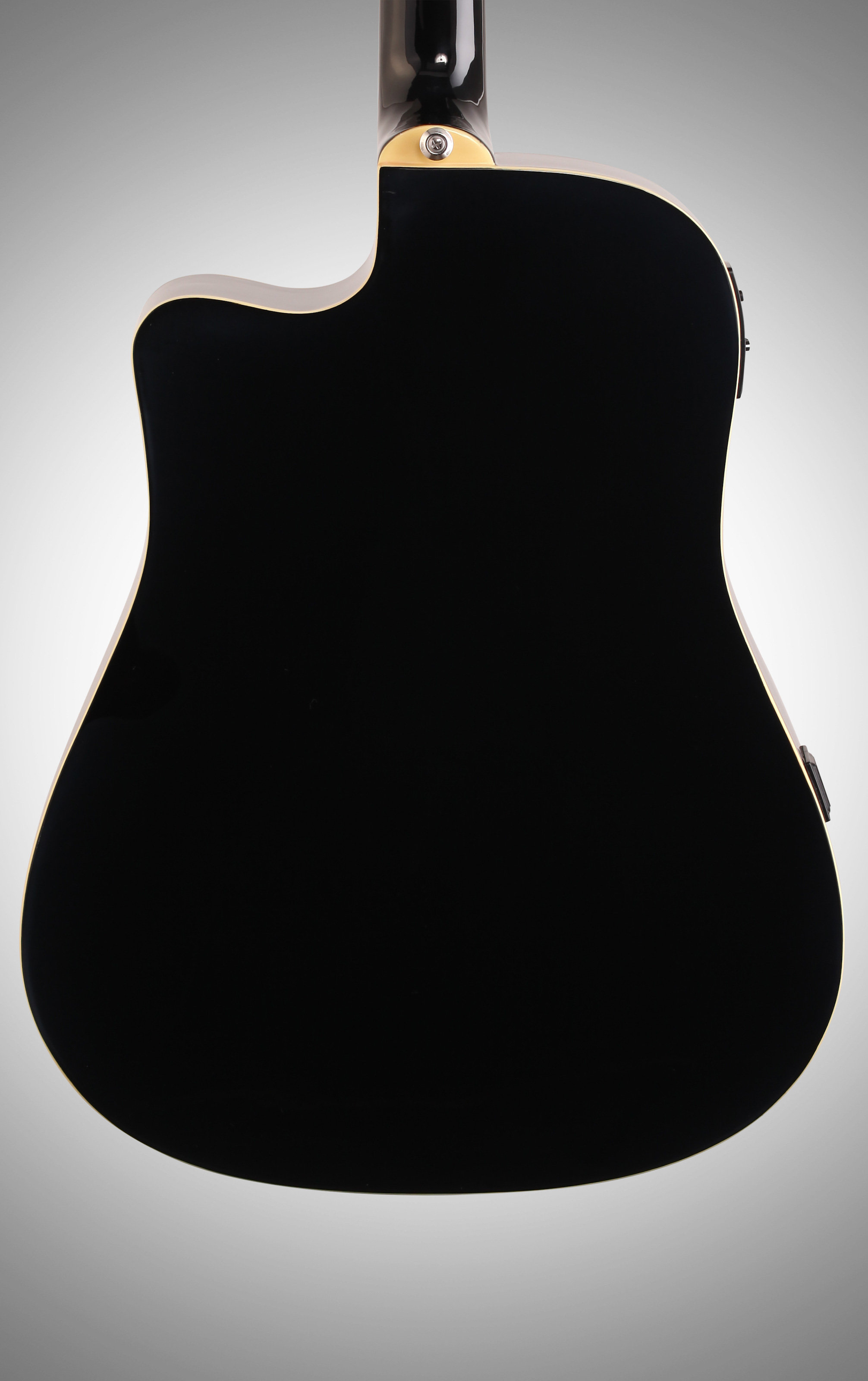 Ibanez PF15ECE Dreadnought Acoustic-Electric Guitar, Black, Body 
