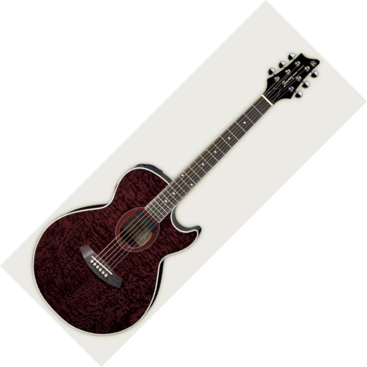 Ibanez SX72 Acoustic-Electric Guitar, Transparent Black Cherry 