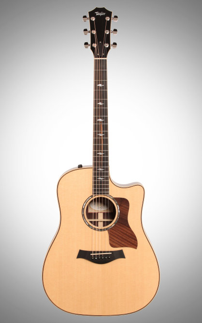 Taylor 810ce Cutaway Dreadnought Acoustic-Electric Guitar (with Case)