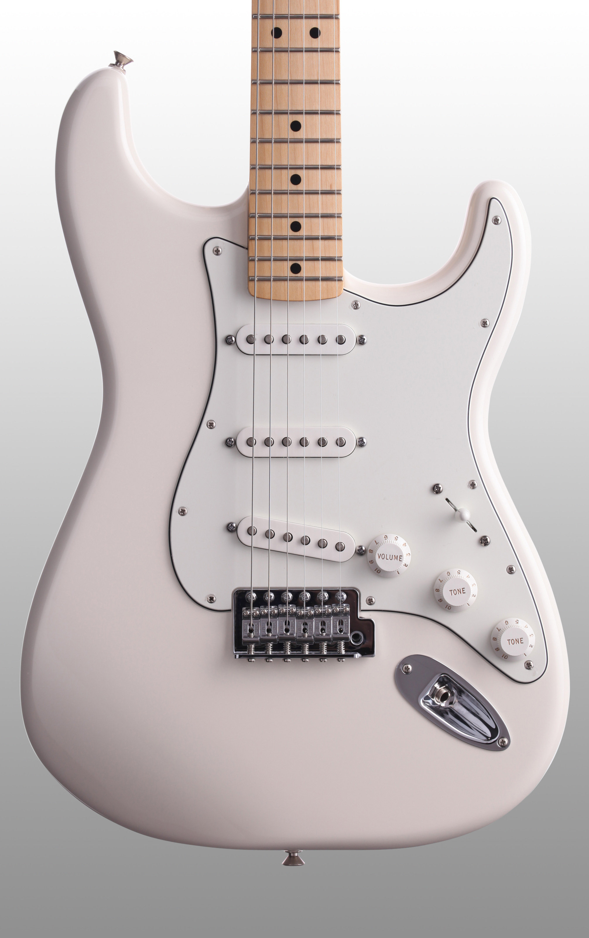 Fender Standard Stratocaster Electric Guitar (Maple Fretboard), Arctic ...
