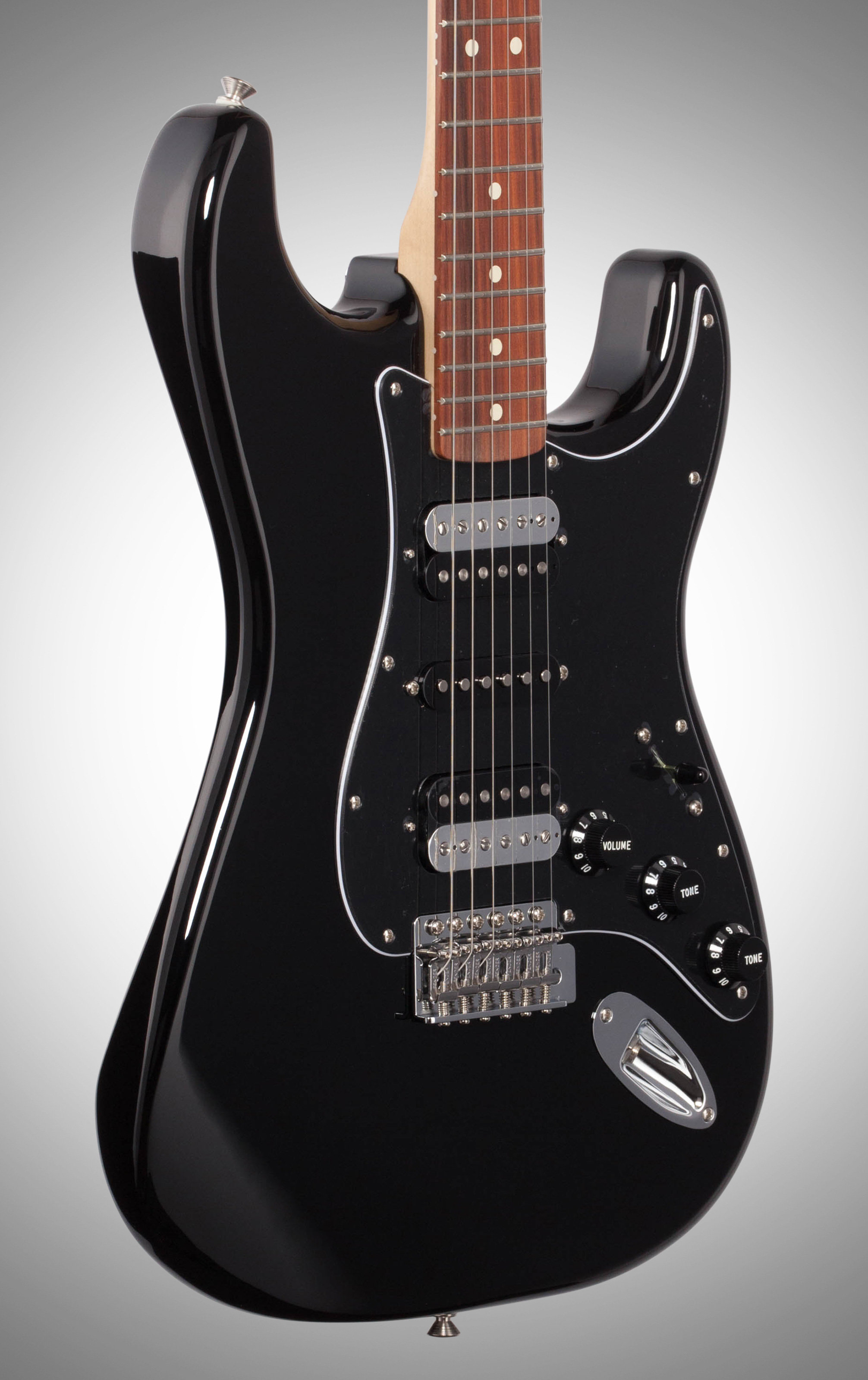 Fender Standard Stratocaster HSH Electric Guitar, Black