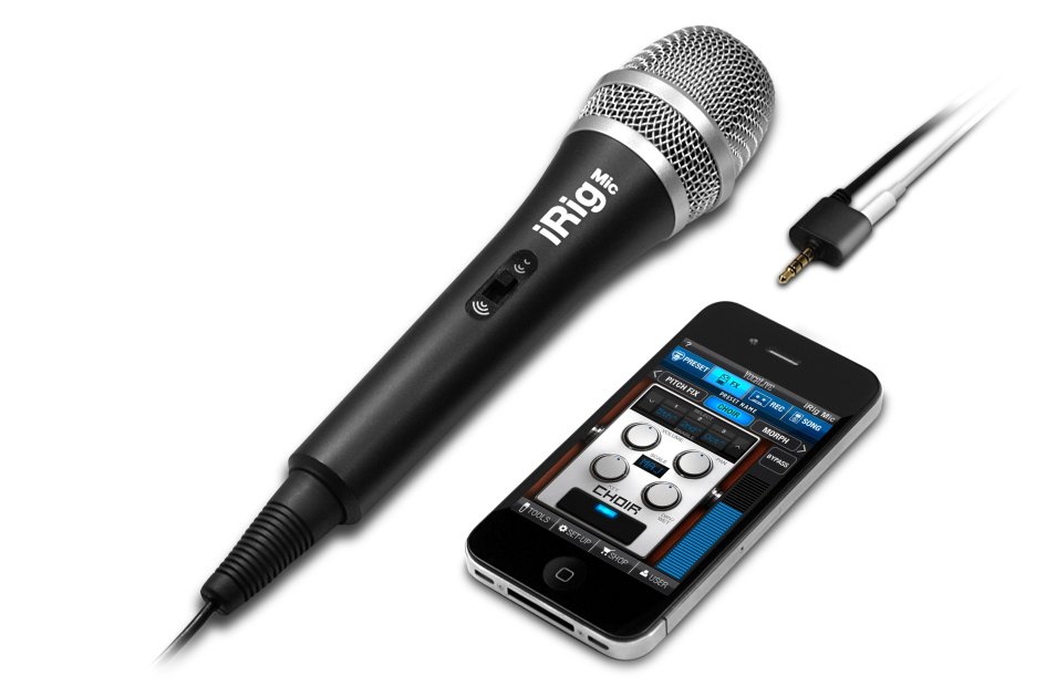 IK Multimedia iRig Mic handeld condenser mic for smartphones and tablets
