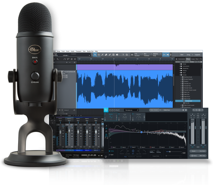 Blue Microphones Yeti Blackout Studio Usb Microphone Zzounds