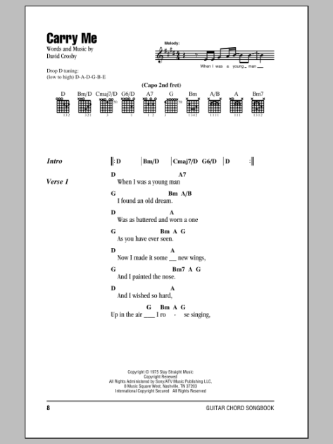 Carry Me - Guitar Chords/Lyrics | zZounds