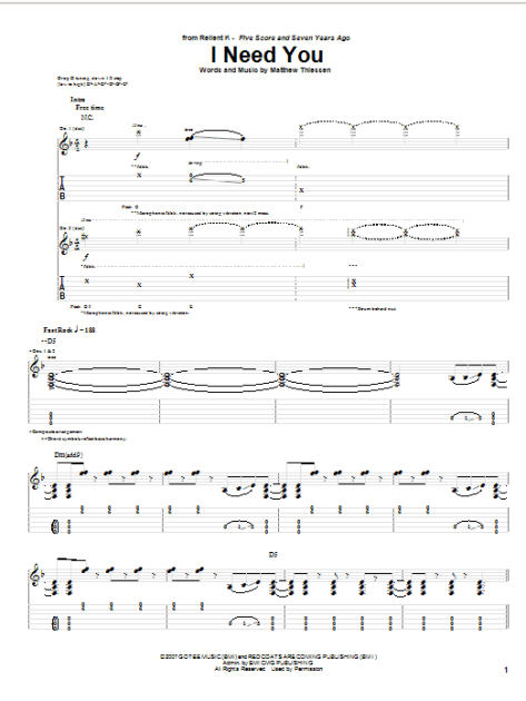 i need you chords i need you chords