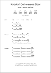 Knockin On Heaven S Door Guitar Chords Lyrics Zzounds