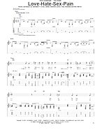 Love Hate Sex Pain Guitar Tab Zzounds