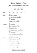 Run Rudolph Run Guitar Chords Lyrics Zzounds