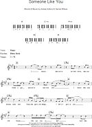 Someone Like You Piano Chords Lyrics Zzounds