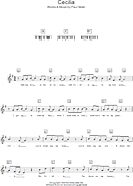Cecilia - Piano Chords/Lyrics