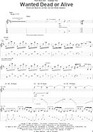 Wanted Dead Or Alive - Guitar TAB