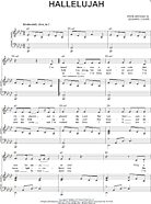 Hallelujah - Piano Vocal