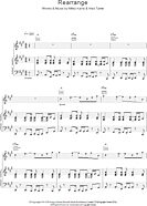 Rearrange - Piano/Vocal/Guitar