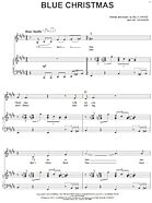 Blue Christmas - Piano Vocal