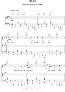 Magic - Piano/Vocal/Guitar