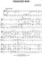 Squeeze Box - Piano/Vocal/Guitar