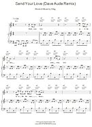 Send Your Love (Dave Aude Remix) - Piano/Vocal/Guitar