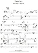 Raincheck - Piano/Vocal/Guitar