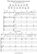 Fifty Ways To Leave Your Lover - Guitar TAB
