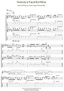Nobody's Fault But Mine - Guitar TAB
