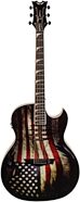 Dean Mako Dave Mustaine Acoustic-Electric Guitar, USA Flag