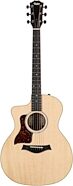 Taylor 214ce Koa Deluxe Grand Auditorium Acoustic-Electric Guitar, Left-Handed (with Case)