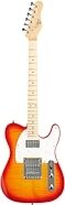 Michael Kelly '53 DB Flame Maple Electric Guitar, Maple Fingerboard