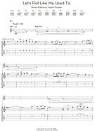 Let's Roll Just Like We Used To - Guitar TAB