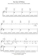 No Son Of Mine - Piano/Vocal/Guitar