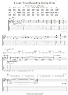 Lover, You Should've Come Over - Guitar TAB