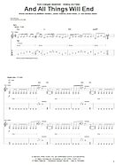 And All Things Will End - Guitar TAB