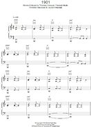 1901 - Piano/Vocal/Guitar