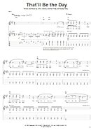 That'll Be The Day - Guitar TAB
