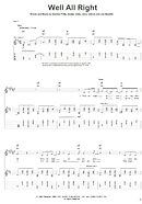 Well All Right - Guitar TAB