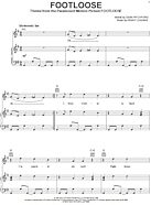 Footloose - Piano/Vocal/Guitar