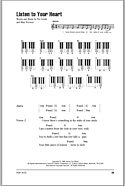 Listen To Your Heart - Piano Chords/Lyrics