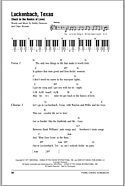 Luckenbach, Texas (Back To The Basics Of Love) - Piano Chords/Lyrics