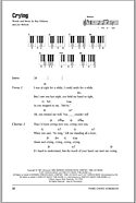 Crying - Piano Chords/Lyrics