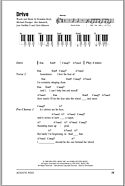 Drive - Piano Chords/Lyrics