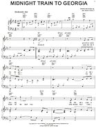 Midnight Train To Georgia - Piano/Vocal/Guitar