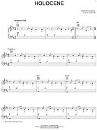 Holocene - Piano/Vocal/Guitar