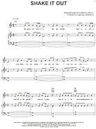 Shake It Out - Piano/Vocal/Guitar