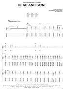 Dead And Gone - Guitar TAB