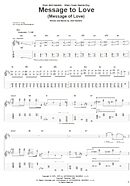 Message To Love (Message Of Love) - Guitar TAB