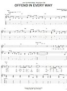 Offend In Every Way - Guitar TAB