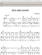 Sex And Candy - Piano/Vocal/Guitar