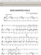 God-Shaped Hole - Piano/Vocal/Guitar