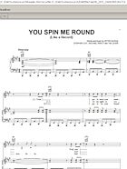 You Spin Me Round (Like A Record) - Piano/Vocal/Guitar