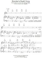 Brendan's Death Song - Piano/Vocal/Guitar
