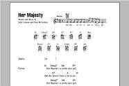 Her Majesty - Ukulele Chords/Lyrics